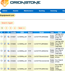 Orionstone – Internal   Database