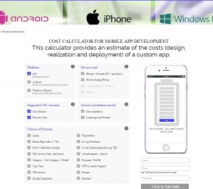 Mobile App Cost Calculator