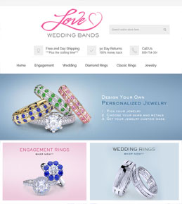 Upgradation of a Magento Website for Jewelry Brand, USA – LoveWeddingBands