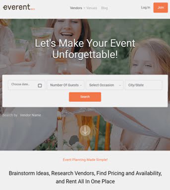 Website Development for Event Industry ‘Everent’ in Laravel